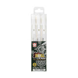 Sakura Gelly Roll Classic Gel Pen - White Ink - 3 Pen Set (Fine/Medium/Broad Point)