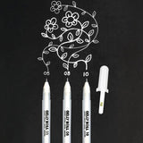 Sakura Gelly Roll Classic Gel Pen - White Ink - 3 Pen Set (Fine/Medium/Broad Point) -  - Gel Pens - Bunbougu