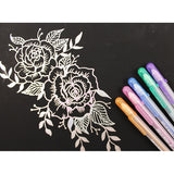 Sakura Gelly Roll Silver Shadow & Gold Shadow Gel Pen - 10 Metallic Outlining Colour Set - 1.0 mm -  - Gel Pens - Bunbougu