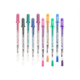 Sakura Gelly Roll Silver Shadow & Gold Shadow Gel Pen - 10 Metallic Outlining Colour Set - 1.0 mm -  - Gel Pens - Bunbougu
