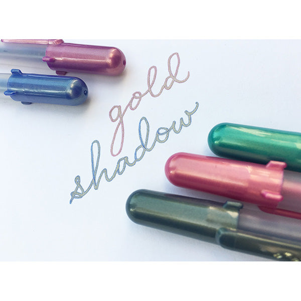 Sakura Gelly Roll Silver Shadow & Gold Shadow Gel Pen - 10 Metallic Outlining Colour Set - 1.0 mm -  - Gel Pens - Bunbougu