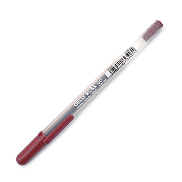 Sakura Gelly Roll Classic Gel Pens - Fine Point - 0.6 mm - Burgundy - Gel Pens - Bunbougu