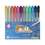 Sakura Gelly Roll Gel Pen - 12 Metallic Color Set - 1.0 mm -  - Gel Pens - Bunbougu