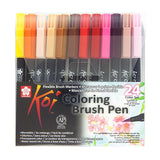 Sakura Koi Coloring Brush Pen - 24 Color Set