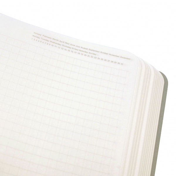 Stalogy Editor's Series 365 Days Notebook - 5 mm Grid - Black - A6 -  - Notebooks - Bunbougu