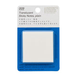 Stalogy Translucent Sticky Notes - Plain - 50 mm -  - Sticky Notes - Bunbougu