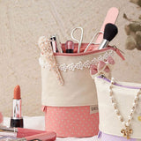 Sun-Star Delde Slide Pen Pouch - Light Pink -  - Pencil Cases & Bags - Bunbougu