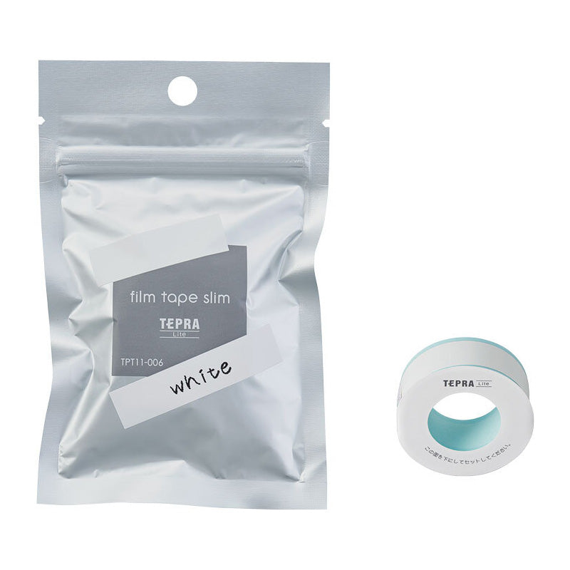 King Jim TEPRA Lite Film Tape - Slim 11 mm - White -  - Mini Label Printer Refills - Bunbougu