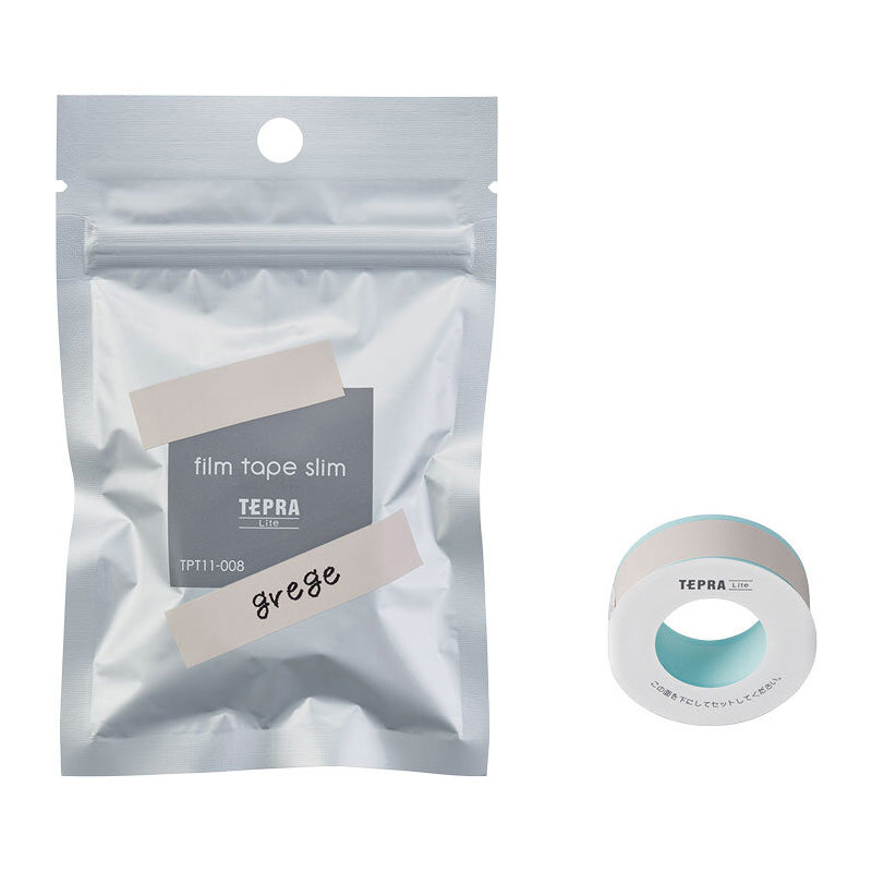 King Jim TEPRA Lite Film Tape - Slim 11 mm - Grege -  - Mini Label Printer Refills - Bunbougu