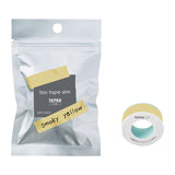 King Jim TEPRA Lite Film Tape - Slim 11 mm - Smoky Yellow -  - Mini Label Printer Refills - Bunbougu