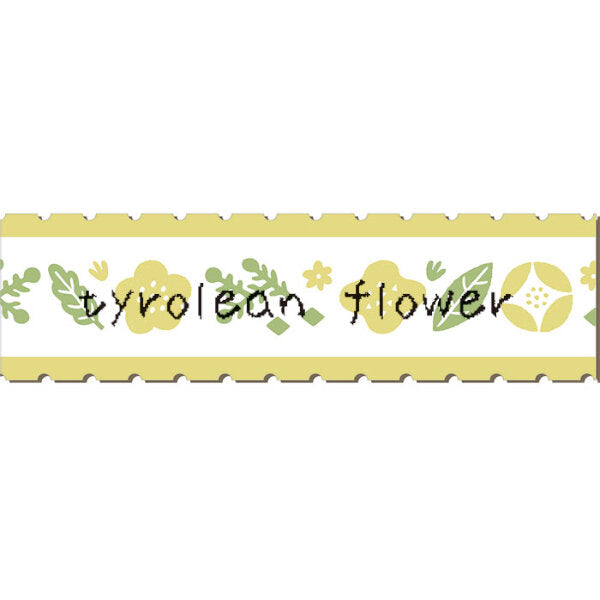King Jim TEPRA Lite Film Tape - 13mm - Tyrolean Flower -  - Mini Label Printer Refills - Bunbougu