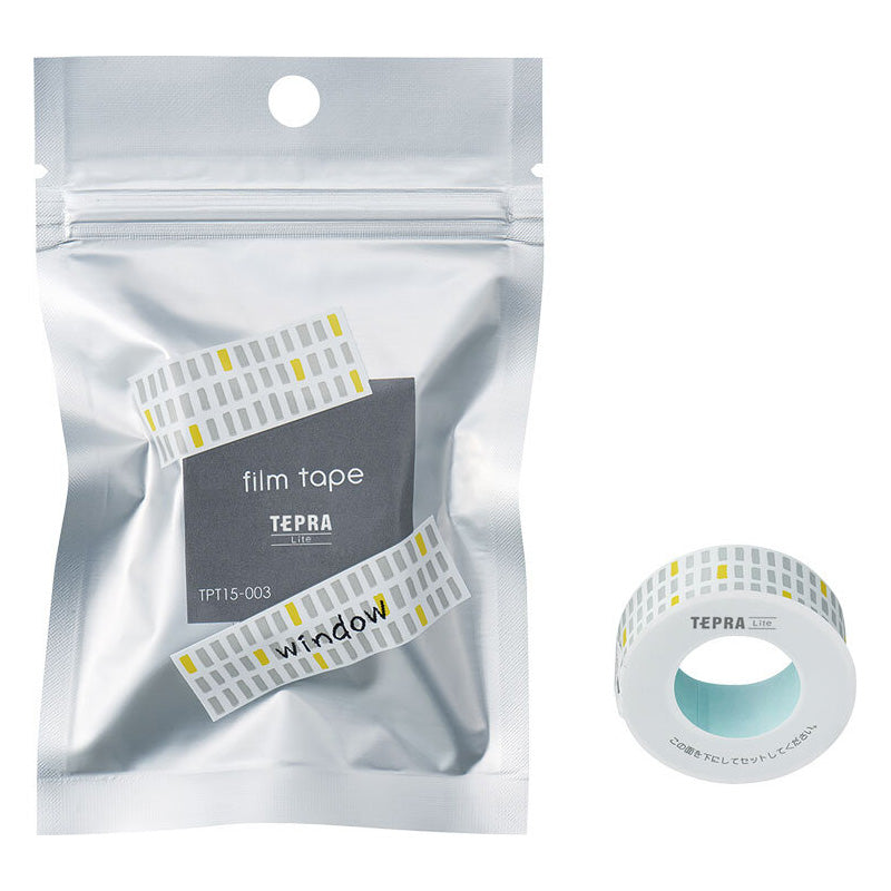 King Jim TEPRA Lite Film Tape - 15 mm - Window -  - Mini Label Printer Refills - Bunbougu