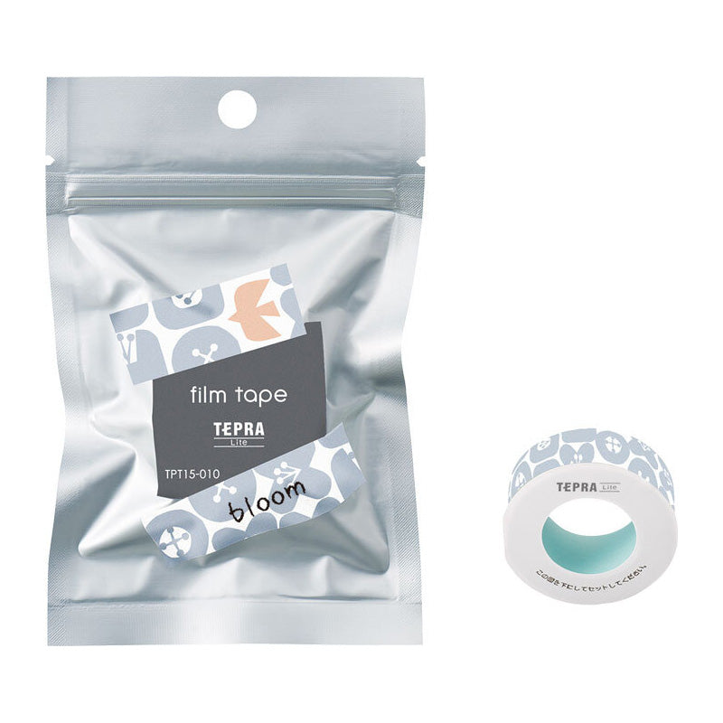 King Jim TEPRA Lite Film Tape - 15 mm - Bloom -  - Mini Label Printer Refills - Bunbougu