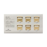 Traveler's Company Brass Index Clips - Set of 6 -  - Notebook Accessories - Bunbougu