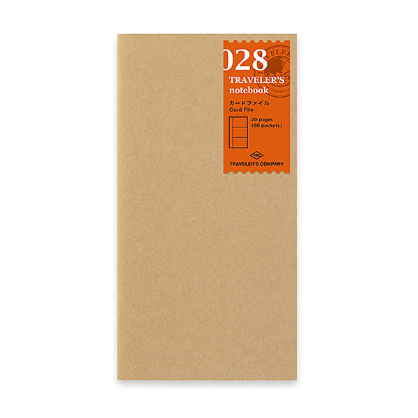 Traveler's Company Traveler's Notebook Accessories 028 - Kraft Card File - Regular Size -  - Notebook Accessories - Bunbougu