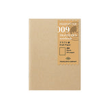 Traveler's Company Traveler's Notebook Refill 009 - Kraft Paper - Passport Size -  - Notebook Accessories - Bunbougu