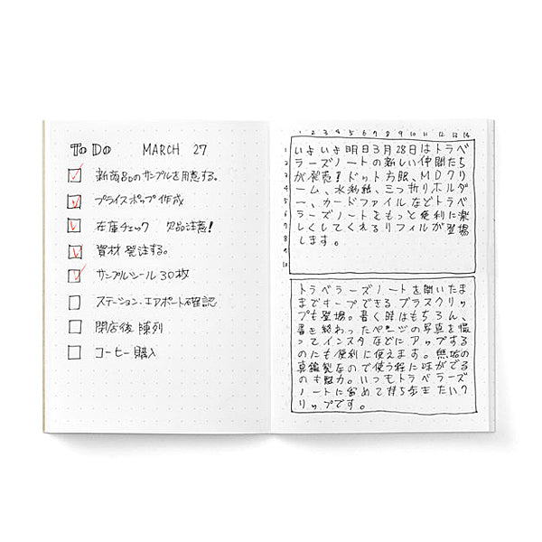 Traveler's Company Traveler's Notebook Refill 014 - Dot Grid - Passport Size -  - Notebook Accessories - Bunbougu