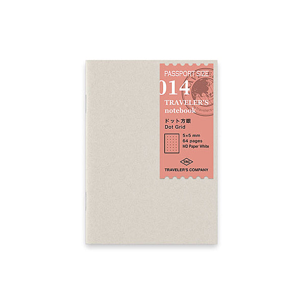 Traveler's Company Traveler's Notebook Refill 014 - Dot Grid - Passport Size -  - Notebook Accessories - Bunbougu
