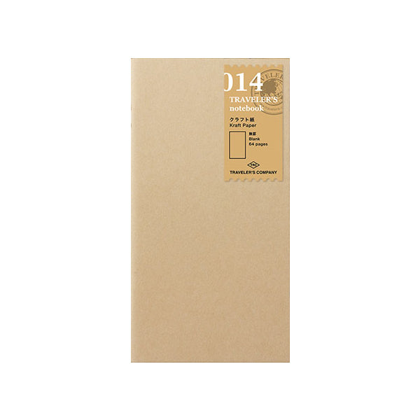 Traveler's Company Traveler's Notebook Refill 014 - Kraft Paper - Regular Size -  - Notebook Accessories - Bunbougu