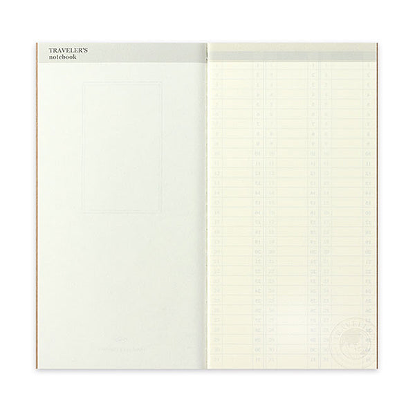 Traveler's Company Traveler's Notebook Refill 018- Free Weekly Vertical Planner - Regular Size -  - Notebook Accessories - Bunbougu