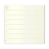 Traveler's Company Traveler's Notebook Refill 019 - Free Weekly Planner with Memo - Regular Size -  - Notebook Accessories - Bunbougu