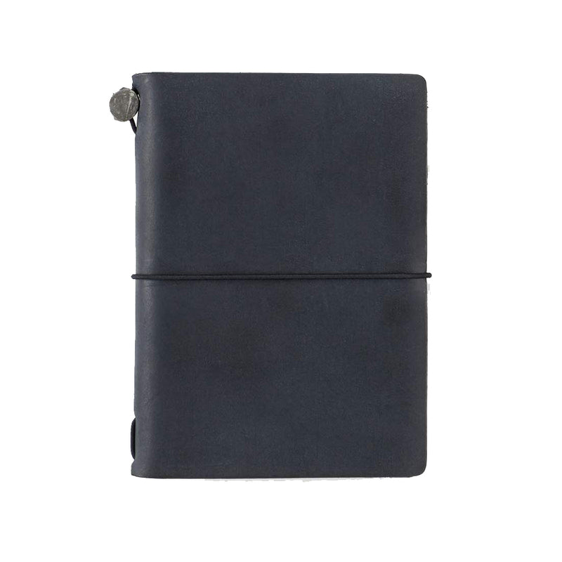 Traveler's Company Traveler's Notebook Starter Kit - Black Leather - Passport Size -  - Diaries & Planners - Bunbougu