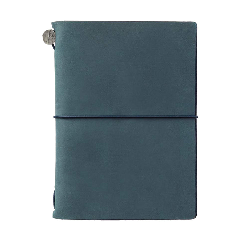 Traveler's Company Traveler's Notebook Starter Kit - Blue Leather - Passport Size -  - Diaries & Planners - Bunbougu