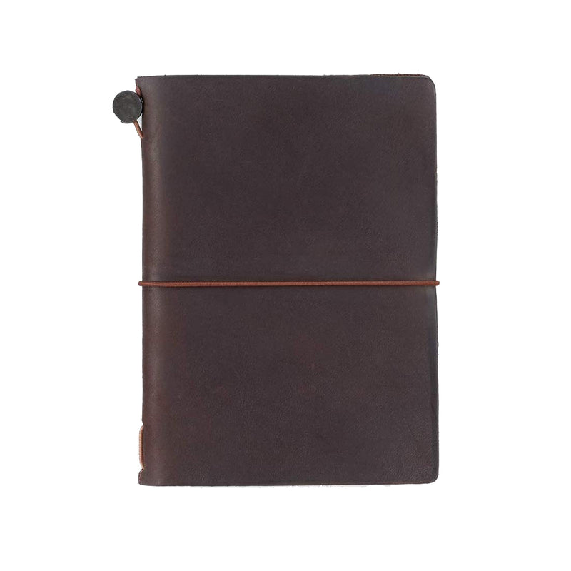 Traveler's Company Traveler's Notebook Starter Kit - Brown Leather - Passport Size -  - Diaries & Planners - Bunbougu