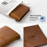 Traveler's Company Traveler's Notebook Starter Kit - Camel Leather - Passport Size -  - Diaries & Planners - Bunbougu