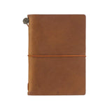 Traveler's Company Traveler's Notebook Starter Kit - Camel Leather - Passport Size