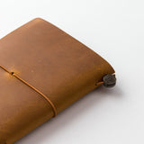 Traveler's Company Traveler's Notebook Starter Kit - Camel Leather - Passport Size -  - Diaries & Planners - Bunbougu