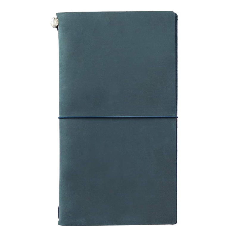 Traveler's Company Traveler's Notebook Starter Kit - Blue Leather - Regular Size -  - Diaries & Planners - Bunbougu