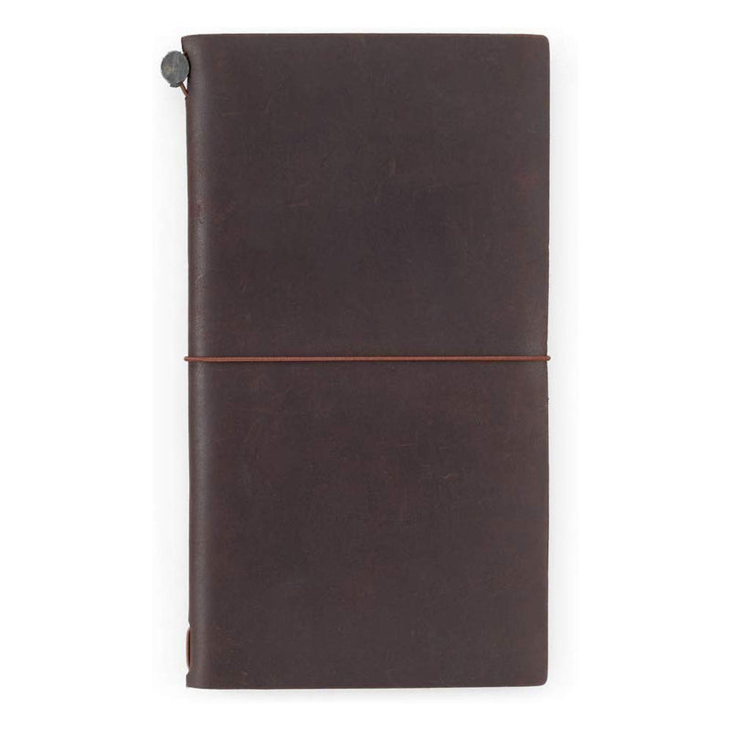 Traveler's Company Traveler's Notebook Starter Kit - Brown Leather - Regular Size -  - Diaries & Planners - Bunbougu