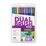 Tombow ABT Dual Brush Pen - 10 Colour Set - Bohemian -  - Brush Pens - Bunbougu