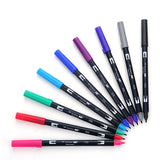Tombow ABT Dual Brush Pen - 10 Colour Set - Galaxy -  - Brush Pens - Bunbougu
