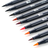 Tombow ABT Dual Brush Pen - 10 Colour Set - Portrait -  - Brush Pens - Bunbougu