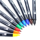 Tombow ABT Dual Brush Pen - 10 Colour Set - Primary -  - Brush Pens - Bunbougu