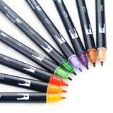 Tombow ABT Dual Brush Pen - 10 Colour Set - Secondary -  - Brush Pens - Bunbougu