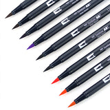 Tombow ABT Dual Brush Pen - 10 Colour Set - Secondary -  - Brush Pens - Bunbougu
