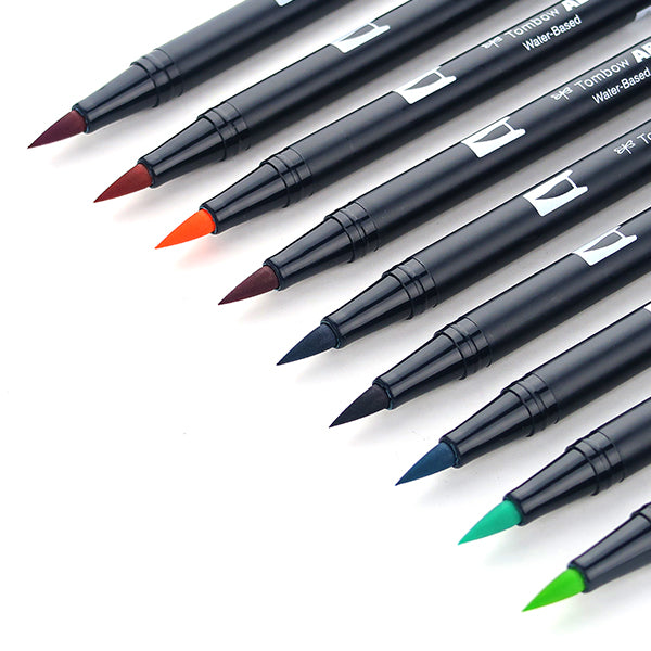 Tombow Abt Dual Brush Pen - 24 Basic Colour Set