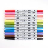 Tombow ABT PRO Alcohol-based Dual Brush Pen - 12 Colour Set - Manga -  - Markers - Bunbougu