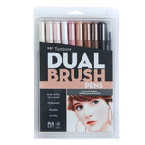 Tombow ABT Dual Brush Pen - 10 Colour Set - Portrait