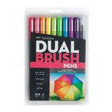 Tombow ABT Dual Brush Pen - 10 Colour Set - Bright -  - Brush Pens - Bunbougu