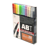 Tombow ABT Dual Brush Pen - 24 Basic Colour Set -  - Brush Pens - Bunbougu