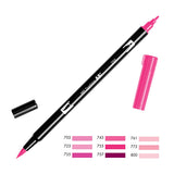 Tombow ABT Dual Brush Pen - Pink Colour Range (703 - 772) -  - Brush Pens - Bunbougu