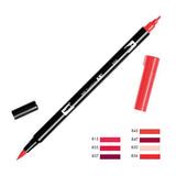 Tombow ABT Dual Brush Pen - Red Color Range 1 (815 - 856) -  - Brush Pens - Bunbougu