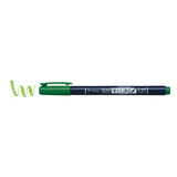 Tombow Fudenosuke Brush Pen - Hard Tip - Green - Brush Pens - Bunbougu