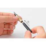 Traveler's Company Brass Fountain Pen - Fine Nib -  - Fountain Pens - Bunbougu