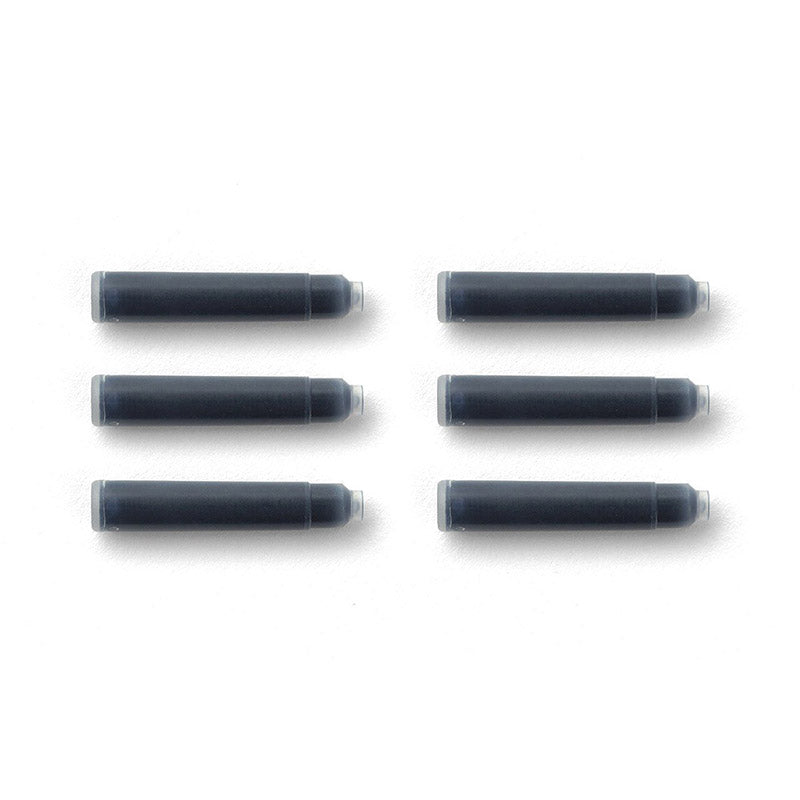 Traveler's Company Ink Cartridges for Brass Fountain Pen - Blue Black - 6 Cartridges -  - Ink Cartridges - Bunbougu