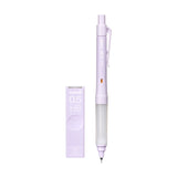 Uni Kuru Toga Switch Alpha Gel Mechanical Pencil Set - Pale Colour Limited Edition - 0.5 mm - Pale Purple (1 Mechanical Pencil + 40 Pcs of Pencil Leads) - Mechanical Pencils - Bunbougu